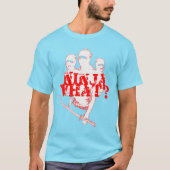 忍者何?何。赤。 Tシャツ (正面)