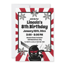 忍者侍の戦士キッズボーイズバースデーパーティー