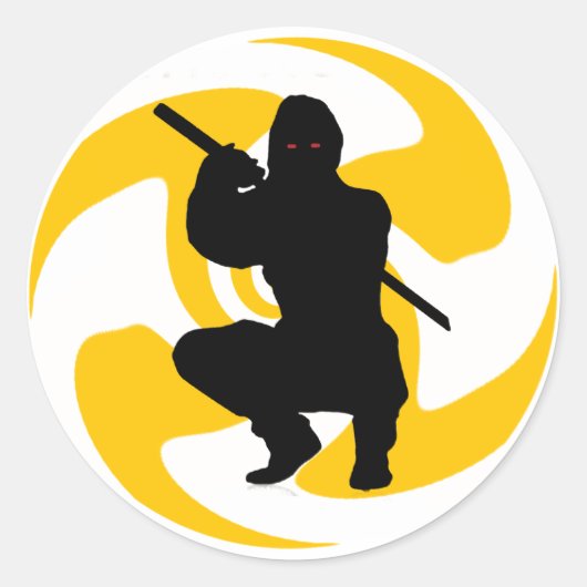 忍者信条 ラウンドシール (正面)