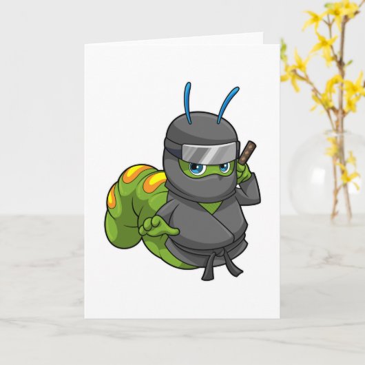 忍者剣の幼虫 カード (黄色い花)