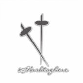 忍者剣ブラックネームスクリプトカーシール シール (正面)