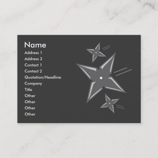 忍者名刺 名刺 (正面)