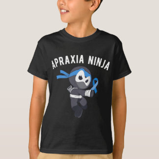 忍者失行認識度言語障害忍術 Tシャツ
