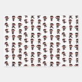 忍者子供の誕生日 ラッピングペーパーシート (正面2)