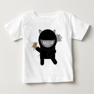 忍者子猫ベビーTシャツ ベビーTシャツ
