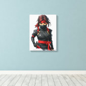忍者少女 キャンバスプリント (インサイチュ (ウッドフロア))