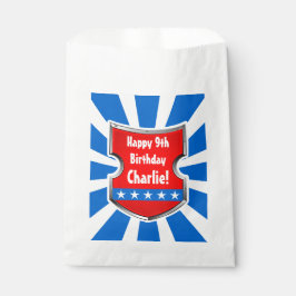 忍者愛国戦士ボーイズ子供の誕生日パーティー フェイバーバッグ