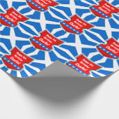 忍者愛国戦士ボーイズ子供の誕生日パーティー ラッピングペーパー (角)