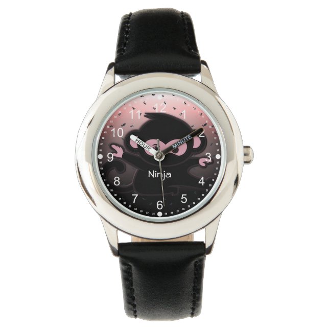 忍者戦士かわいい子供たち 腕時計 (正面)
