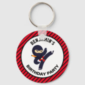 忍者戦士の子供の誕生日パーティー キーホルダー (正面)