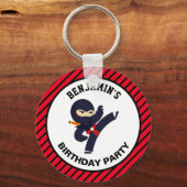 忍者戦士の子供の誕生日パーティー キーホルダー (正面)