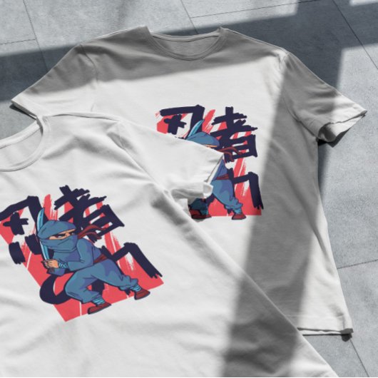 忍者戦士の男の子マンガ Tシャツ