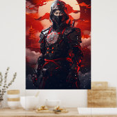 忍者戦士の精神日本のを受け入れる ポスター (キッチン)