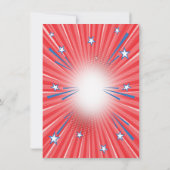 忍者戦士の誕生日パーティーの招待 招待状 (裏面)