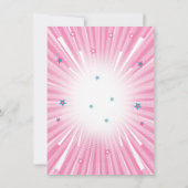 忍者戦士の誕生日パーティーガール 招待状 (裏面)