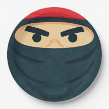 忍者戦士の誕生日パーティー用紙皿