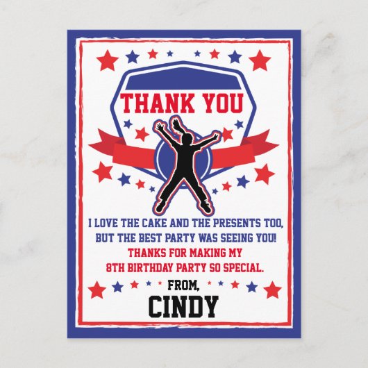 忍者戦士ガールズサンキュー ポストカード (正面)