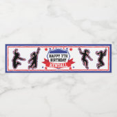 忍者戦士ガールズバースデーパーティードリンク ペットボトルラベル (シングルラベル)