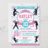 忍者戦士ガールズバースデーパーティー障害コース 招待状 (正面)