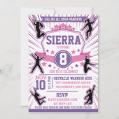 忍者戦士ガールズバースデーパーティー障害コース 招待状 (正面)