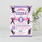 忍者戦士ガールズバースデーパーティー障害コース 招待状 (スタンド正面)