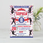 忍者戦士ガールズバースデーパーティー障害コース 招待状 (スタンド正面)