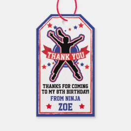 忍者戦士ガールズバースデーパーティー ギフトタグ