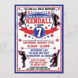 忍者戦士ガールズバースデーパーティー 招待状