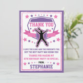 忍者戦士ガールズピンク&パープルサンキューカード サンキューカード (スタンド正面)