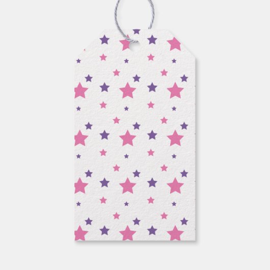 忍者戦士ガールズピンク&パープル誕生日 ギフトタグ (裏面)