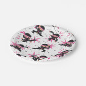 忍者戦士ガールバースデーパーティー紙プレート ペーパープレート (アングル)