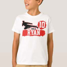 忍者戦士テーマの誕生日の男の子 Tシャツ