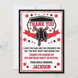 忍者戦士バースデーパーティーサンキューカード サンキューカード
