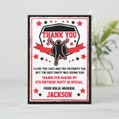 忍者戦士バースデーパーティーサンキューカード サンキューカード (スタンド正面)
