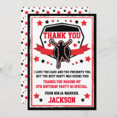 忍者戦士バースデーパーティーサンキューカード サンキューカード (正面/裏面)