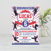 忍者戦士バースデーパーティー障害コースインバート 招待状 (スタンド正面)