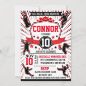 忍者戦士バースデーパーティー障害コース 招待状 (正面)