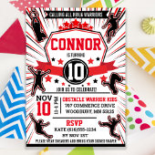 忍者戦士バースデーパーティー障害コース 招待状