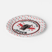 忍者戦士ブラック&レッドバースデーパーティー ペーパープレート (アングル)