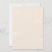 忍者戦士空手道場の誕生日パーティー 招待状 (裏面)