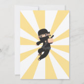 忍者戦士空手道招待状 招待状 (裏面)