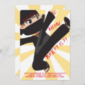 忍者戦士空手道招待状 招待状 (正面/裏面)