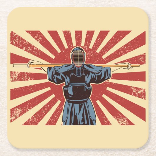 忍者戦士 スクエアペーパーコースター (正面)