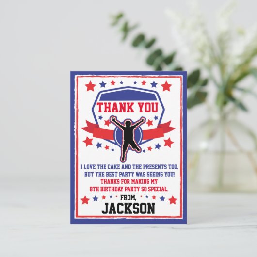 忍者戦士 感謝 ポストカード (スタンド正面)