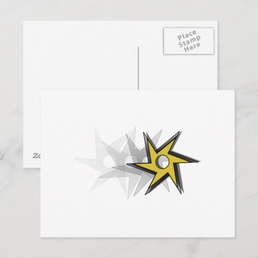 忍者投げ星 ポストカード (正面/裏面)