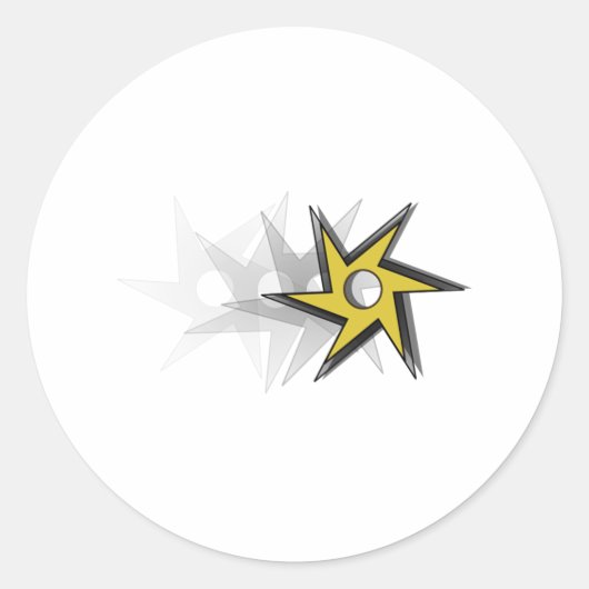 忍者投球スター ラウンドシール (正面)