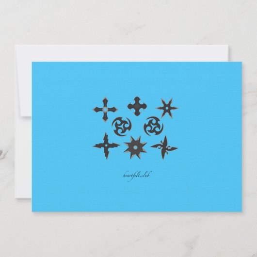 忍者招待状 招待状 (裏面)