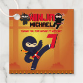 忍者映画スターウォリアーそれを蹴る空手パーティー フェイバータグ (正面)