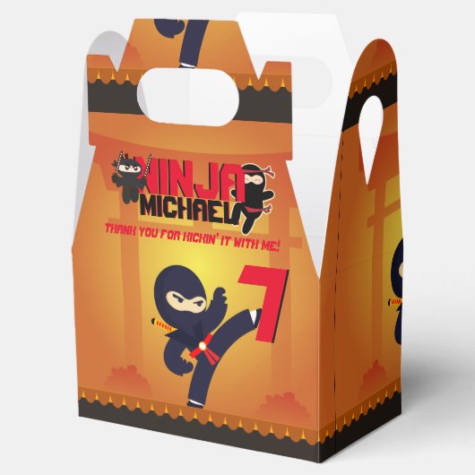 忍者映画スターウォリアーそれを蹴る空手パーティー フェイバーボックス (オープン)