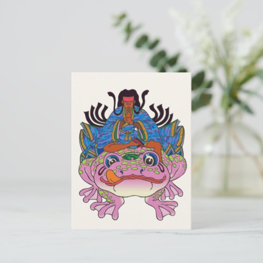 忍者月影忍者月景はがき ポストカード (スタンド正面)